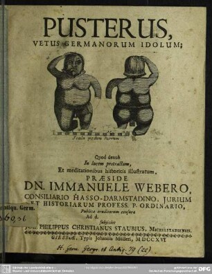 Pusterus, Vetus Germanorum Idolum