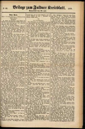 Zweite Ausgabe vom Samstag, den 29. Juli 1899.