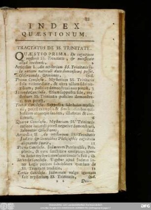 Index Quaestionum.
