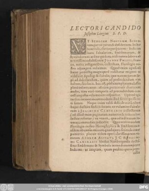 Lectoricandido Josephus Langius