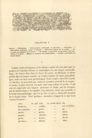 Chapitre V. Langue. - Littérature ...