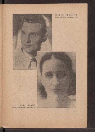 Herbert Tschaepe - Olga Benario