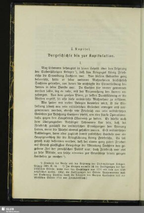 2. Kapitel. Vorgeschichte bis zur Kapitulation