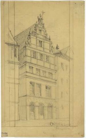 Bürgerhaus in der Osterstraße zu Hannover, Giebelfront