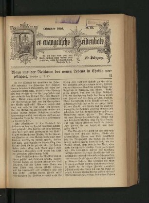 Nr. 10. Oktober 1916.