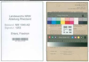 Entnazifizierung Friedrich Ehlers , geb. 21.10.1890 (Arbeiter)