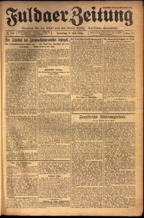 Ausgabe vom Samstag, den 03. Juli 1926.