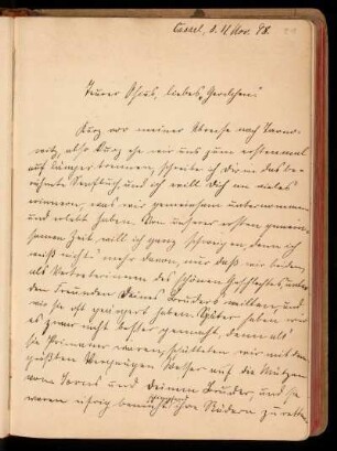 Eintrag (Kassel, 11.11.1898)