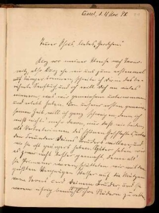 Eintrag (Kassel, 11.11.1898)