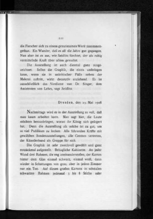 Dresden, den 23. Mai 1908