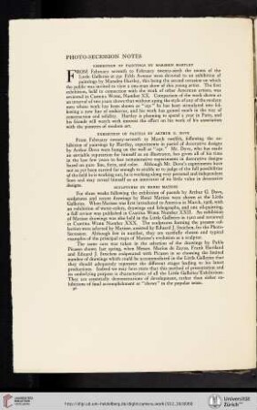 Exhibition of Paintings by Marsden Hartley