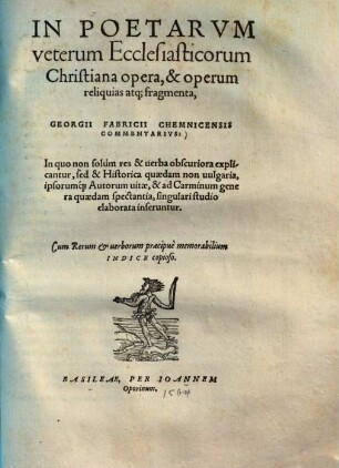 In Poetarum veterum ... commentarius