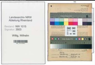 Entnazifizierung Wilhelm Willig , geb. 22.06.1910 ()
