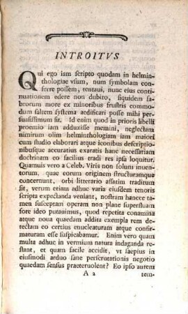 Vermivm Intestinalivm Praesertim Taeniae Hvmanae Brevis Expositio, [2]. Vermivm Intestinalivm Brevis Expositionis Continvatio