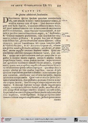 Caput. IV.: De spiritus cohibitionis facultatibus