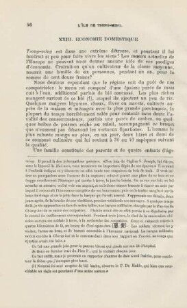 XXIII. Economie domestique