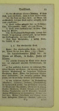 6. Der oberrheinische Kreis