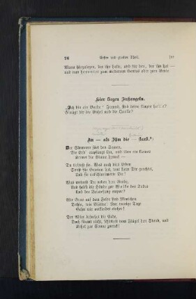 An - als Ihm die - starb.
