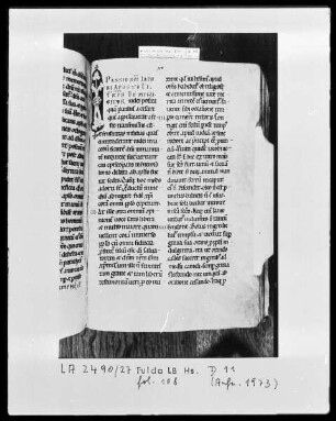 Nekrolog, Welfenchronik und Heiligenviten — Initiale I, Folio 108 recto