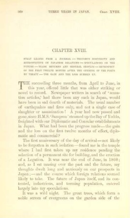 Chapter XVIII. Stray leaves from a journal - Thoughts discursive and ...