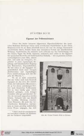Fünftes Buch: Eigenart der Frührenaissance