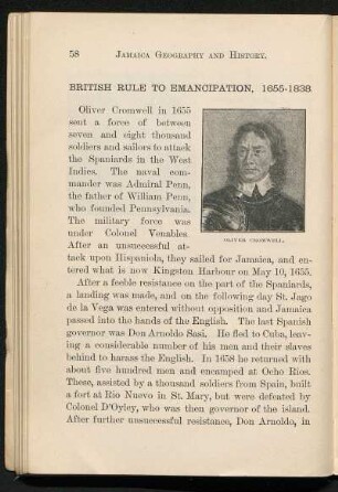 [III.] British rule to emancipacion, 1655-1838.