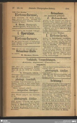 Verkäufe, Verpachtungen