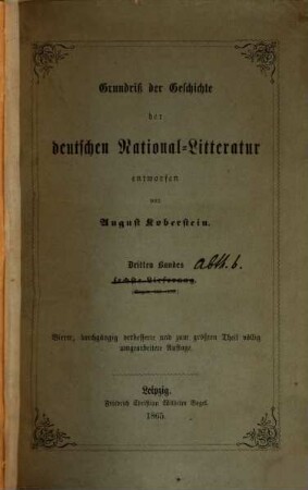 Grundriß der Geschichte der deutschen National-Litteratur, 3[,b]