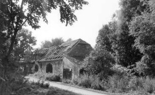 Crostwitz-Horka. Mittel- oder Schäfermühle, Scheune