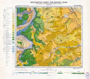 7038 Bad Abbach, Geologische Karte von Bayern 1:25000