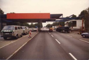 Abbau der Kontrollstelle Heerstraße/Westseite