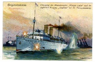 Der Weltkrieg 1914: Nr. 23: Untergang des Minendampfers "Königin Luise" ...