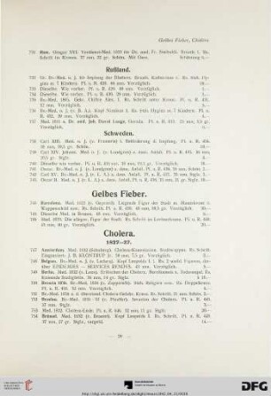 Gelbes Fieber (Nr. 744-746)