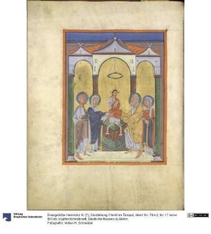 Evangelistar Heinrichs IV. (?), Darstellung Christi im Tempel
