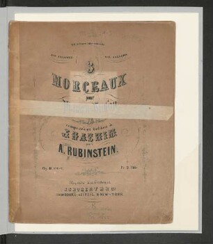 No. 1/3: No. 1 - 3 : pour piano & violon