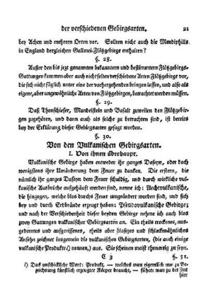 §. 30. Von den vulkanischen Gebirgsarten.