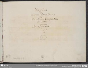 Della mente immortal provida cura - Mus.3096-L-2 : V (2), Coro, orch