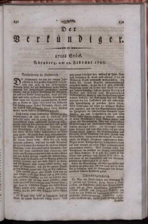 17tes Stück. Nürnberg, am 22. Februar 1797