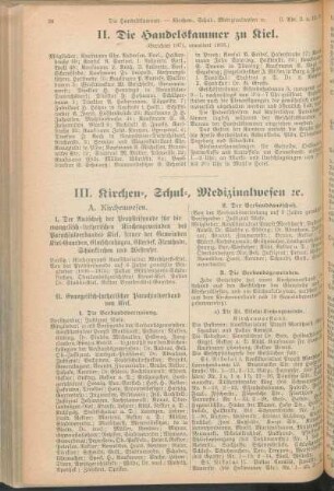 II. Die Handelskammer zu Kiel.