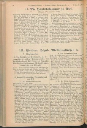 II. Die Handelskammer zu Kiel.