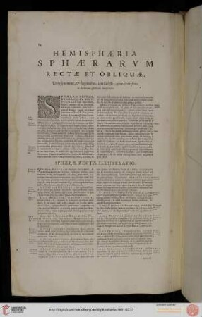 Hemisphaeris Spherarum rectae & obliquae