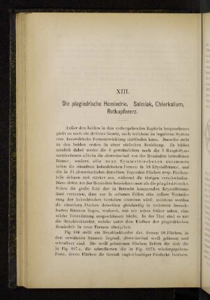 XIII. Die plagiedrische Hemiedrie. Salmiak, Chlorkalium, Rotkupfererz.