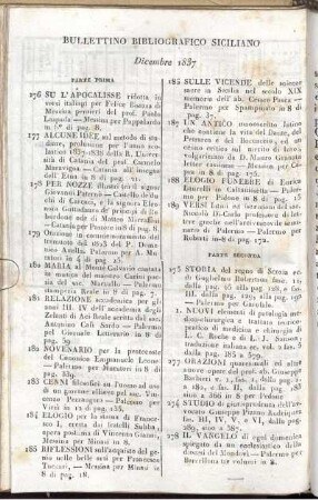 Bullettino Bibliografico Siciliano Dicembre 1837