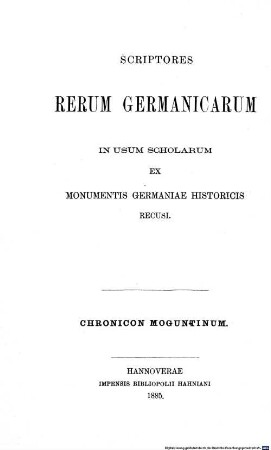 Chronicon Moguntinum