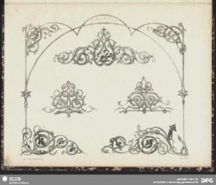 romanische Ornamente zu Zimmer-Decorationen