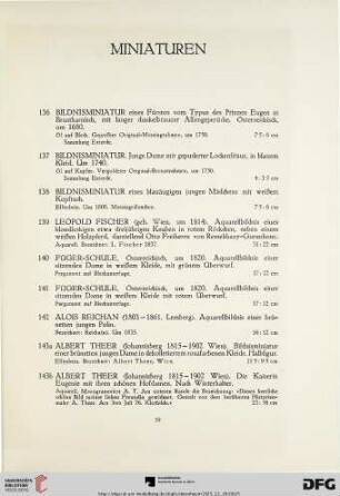 Miniaturen (Nr. 136-147)