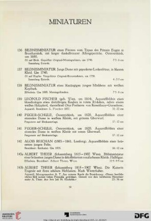 Miniaturen (Nr. 136-147)