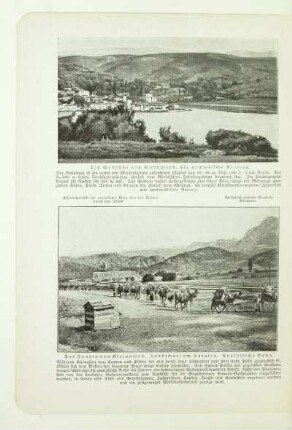 Das Innere von Kleinasien. Landschaft am Sakaria. Anatolische Bahn
