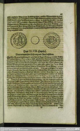 Das XLVIII. Capitel. Vom vermutlichen Ursprung und Alter desselben