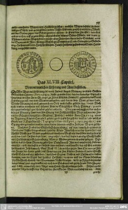 Das XLVIII. Capitel. Vom vermutlichen Ursprung und Alter desselben